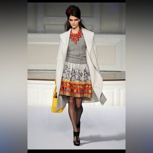 Oscar de La Renta Hand Embroidered Skirt